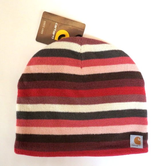 Carhartt Beanie Fleece Lined Strawberry Stripes